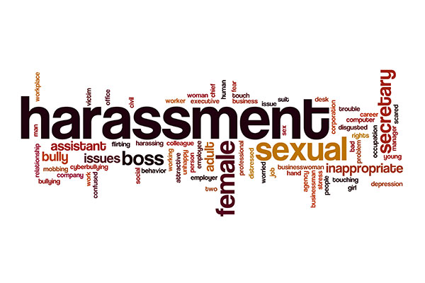 harassment word cloud