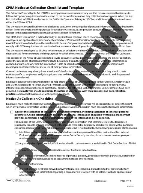 cpra-notice-at-collection-checklist-and-template-hrcalifornia